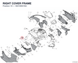 RIGHT COVER FRAME 4601M901BA diagram position