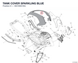TANK COVER SPARKLING BLUE 4601M931BU diagram position