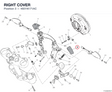 RIGHT COVER 4601N171AC diagram position