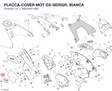 PLACCA-COVER MOT DX-SERIGR. BIANCA 4601N411AB diagram position