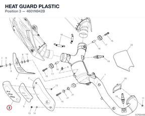 HEAT GUARD PLASTIC 4601N942B diagram position