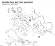 PROTECTION BATTERY SUPPORT 4601P061A diagram position