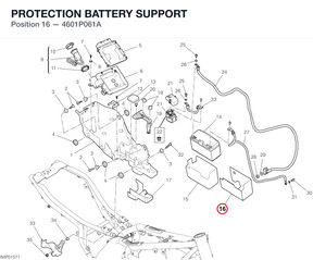 PROTECTION BATTERY SUPPORT 4601P061A diagram position
