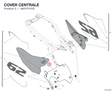 COVER CENTRALE 4601P101B diagram position