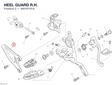 HEEL GUARD R.H. 4601P191A diagram position
