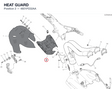 HEAT GUARD 4601P232AA diagram position