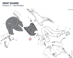 HEAT GUARD 4601P232AA diagram position