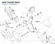 HEAT GUARD REAR 4601P321A diagram position