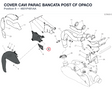 COVER CAVI PARAC BANCATA POST CF OPACO 4601P481AA diagram position