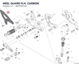 HEEL GUARD R.H. CARBON 4601P561AA diagram position