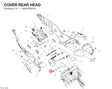 COVER REAR HEAD 4601P641A diagram position