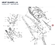 HEAT GUARD L.H. 4601P881AA diagram position