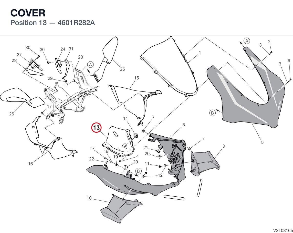 COVER 4601R282A diagram position