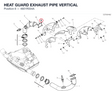 HEAT GUARD EXHAUST PIPE VERTICAL 4601R554A diagram position