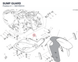 SUMP GUARD 4601R631A diagram position