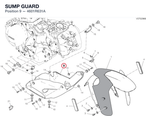 SUMP GUARD 4601R631A diagram position