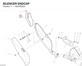 SILENCER ENDCAP 4601R662A diagram position