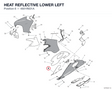 HEAT REFLECTIVE LOWER LEFT 4601R831A diagram position