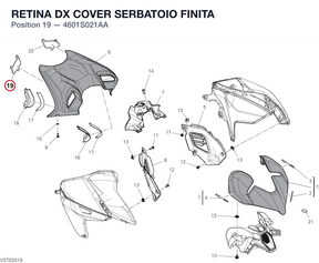 RETINA DX COVER SERBATOIO FINITA 4601S021AA diagram position