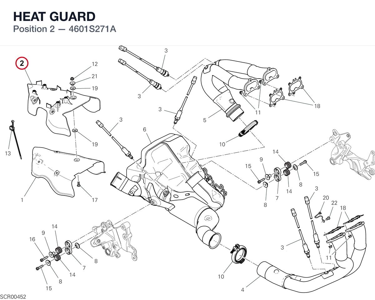 HEAT GUARD 4601S271A diagram position
