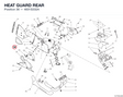 HEAT GUARD REAR 4601S332A diagram position