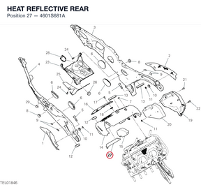 HEAT REFLECTIVE REAR 4601S681A diagram position
