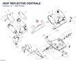 HEAT REFLECTIVE CENTRALE 4601S732A diagram position