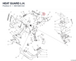 HEAT GUARD L.H. 4601S841AA diagram position