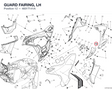 GUARD FAIRING, LH 4601T141A diagram position