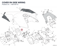 COVER RH SIDE WIRING 4601V871A diagram position