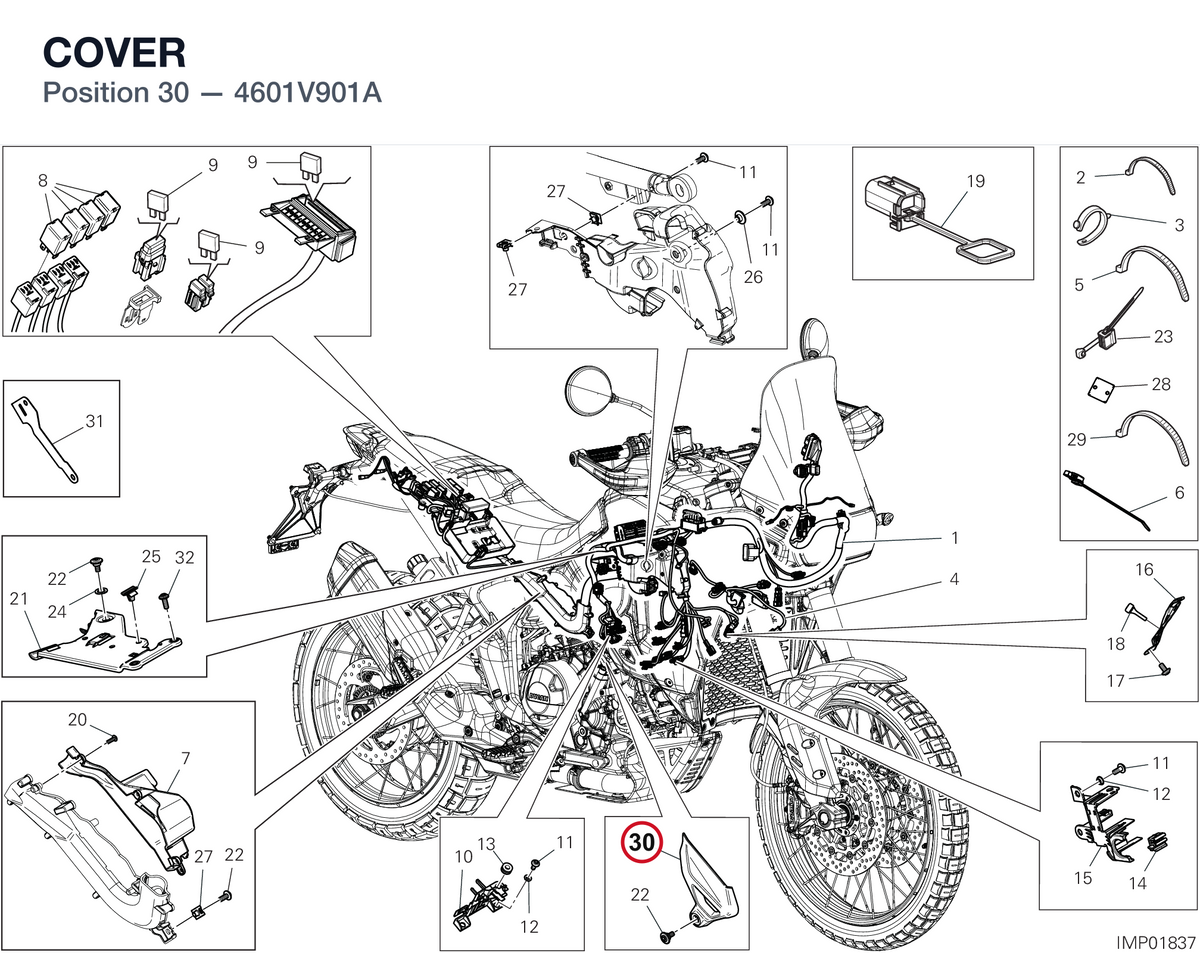 COVER 4601V901A diagram position