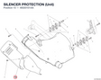 SILENCER PROTECTION (Unit) 46020101AA diagram position