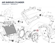 AIR SHROUD CYLINDER 46024841A diagram position