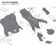 CAP RH CARBON 4602B012AA diagram position