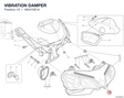 VIBRATION DAMPER 46047281A diagram position