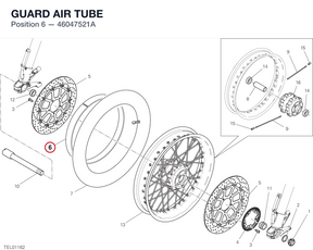 GUARD AIR TUBE 46047521A diagram position