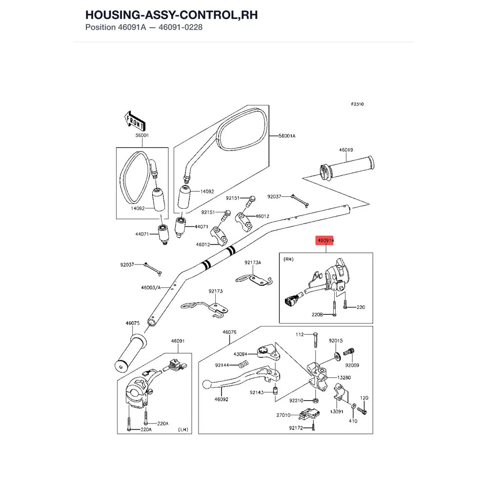Kawasaki OEM – HOUSING-ASSY-CONTROL, product image
