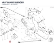 HEAT GUARD SILENCER 46110421B diagram position