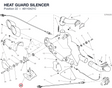 HEAT GUARD SILENCER 46110421C diagram position