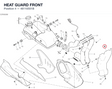 HEAT GUARD FRONT 46110551B diagram position