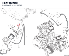 HEAT GUARD 46110631A diagram position