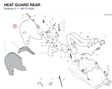 HEAT GUARD REAR 46111102A diagram position