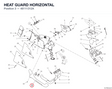 HEAT GUARD HORIZONTAL 46111312A diagram position