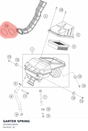 Diagram preview: GARTER SPRING (90506028000)