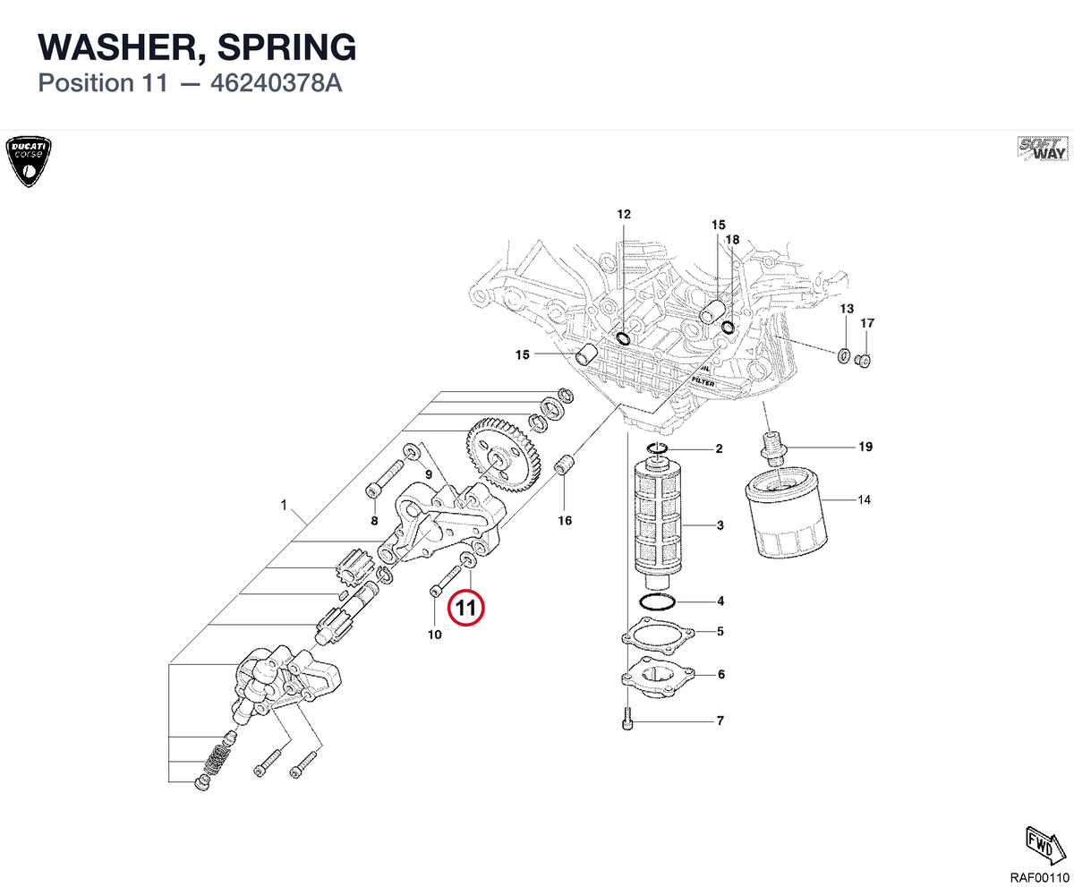 WASHER, SPRING 46240378A diagram position