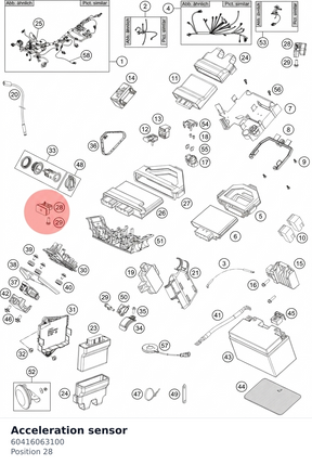 Diagram preview: Acceleration sensor (60416063100)