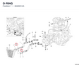 O-RING 46320014A diagram position
