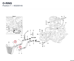 O-RING 46320014A diagram position