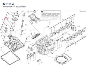 O-RING 46320222A diagram position