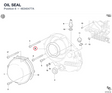 OIL SEAL 46340477A diagram position